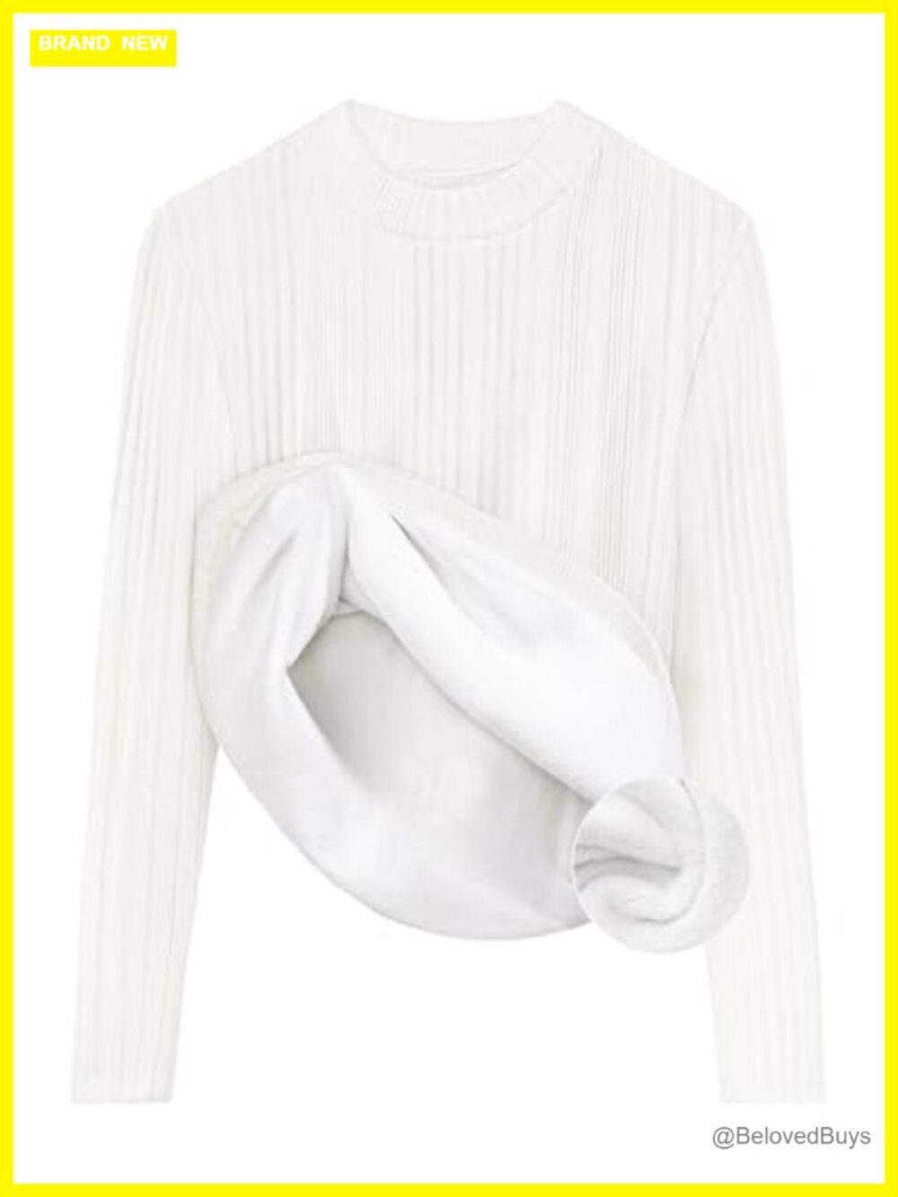 Fleece Sherpa Lined Mock Neck Pullover Sweater Women Long Sleeve Knit Top